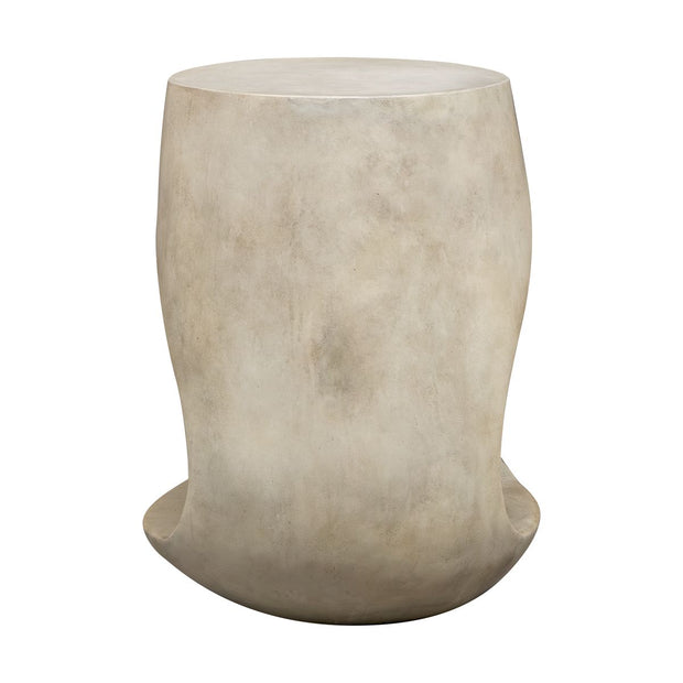 Uttermost Lithos Warm Gray Glass Comcrete Accent Table ~ Indoor And Outdoor Use