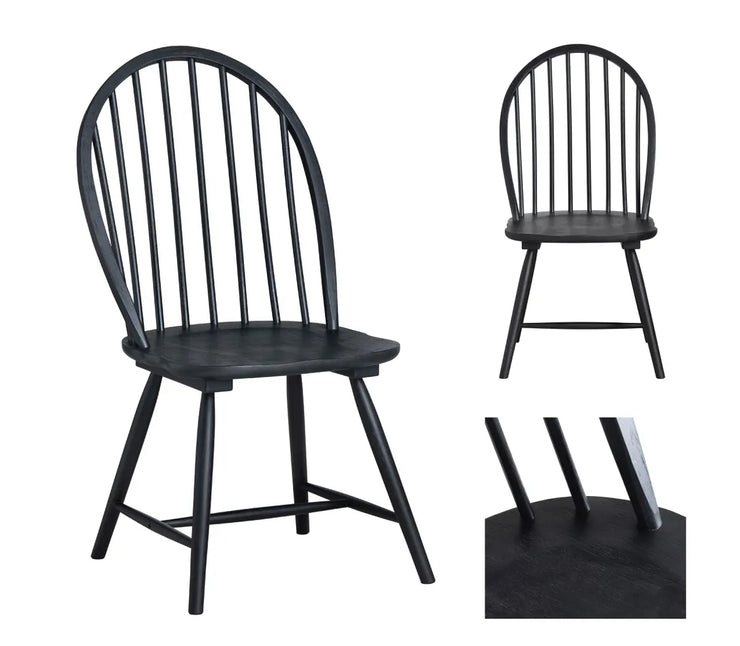 Crestview Collection Quinn Black Dining Chair