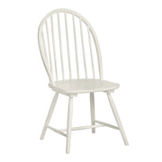 Crestview Collection Weaver Painted White Dining Chair