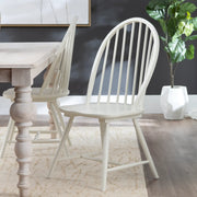 Crestview Collection Weaver Painted White Dining Chair