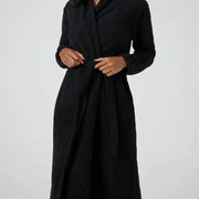 Kashwere Ultra Plush Black Seasonless Lightweight Robe
