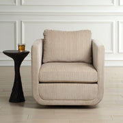 Uttermost Abound Textured Chenille Swivel Chair