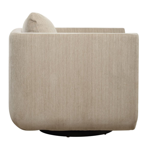 Uttermost Abound Textured Chenille Swivel Chair