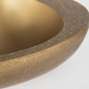 Uttermost Ovate Textured Antique Brass Set of 2 Organically Shaped Bowls