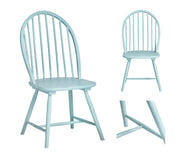 Crestview Collection Patterson Painted Blue Dining Chair