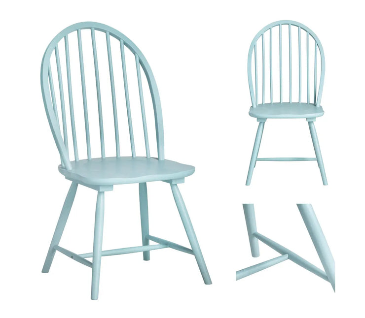 Crestview Collection Patterson Painted Blue Dining Chair