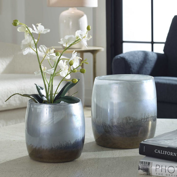 Uttermost Tinley Blown Glass Ombré Finish Set of 2 Bowls