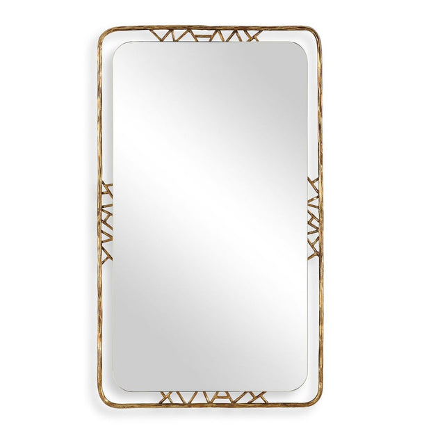 Uttermost Tahoma Antiqued Gold Iron Mirror