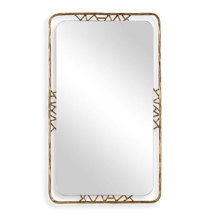 Uttermost Tahoma Antiqued Gold Iron Mirror