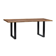 Crestview Collection Fletcher Stained Brown Dining Table