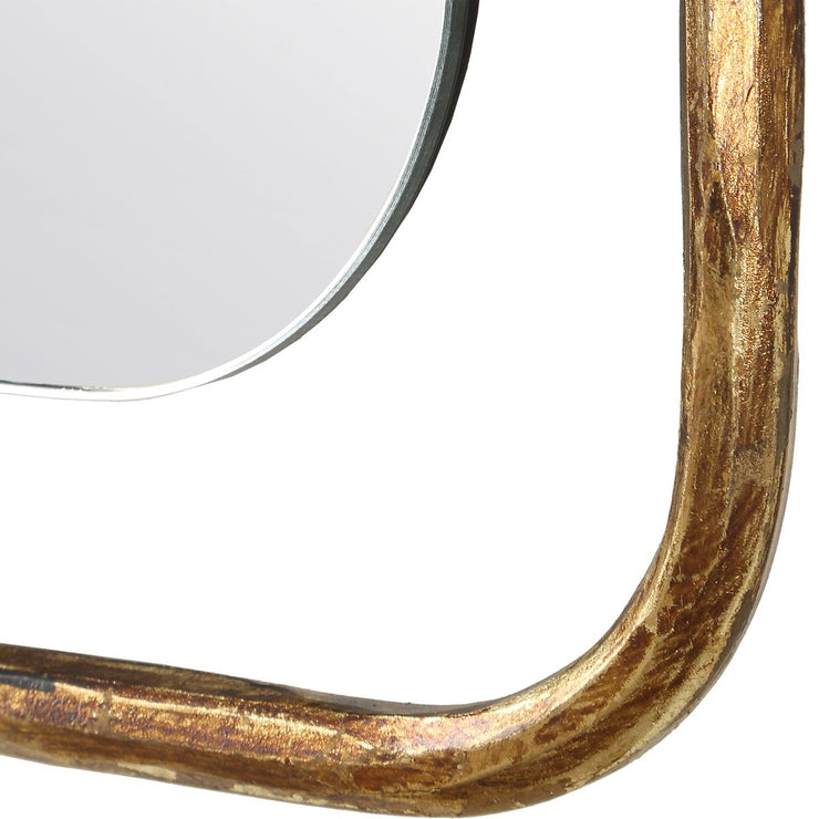 Uttermost Tahoma Antiqued Gold Iron Mirror