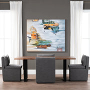 Crestview Collection Fletcher Stained Brown Dining Table