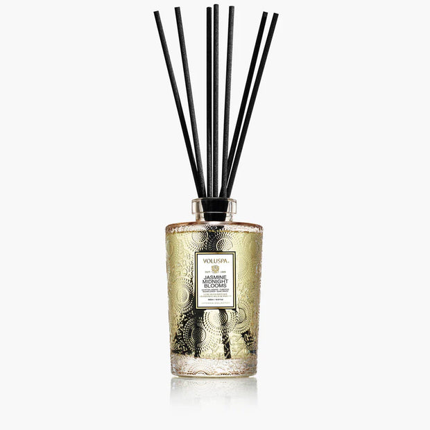 Voluspa Jasmine Midnight Blooms Luxe Reed Diffuser