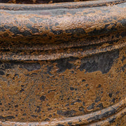 Uttermost Weathered Relic Rust Black Concrete Planter ~ Indoor And Outdoor Use