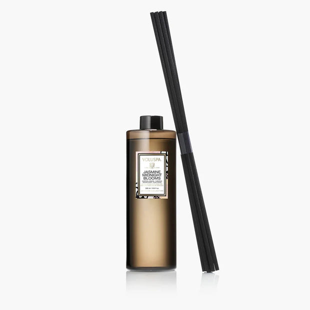 Voluspa Jasmine Midnight Blooms Luxe Reed Diffuser Refill