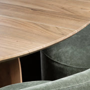 Crestview Collection Braxton Stained Natural Dining Table