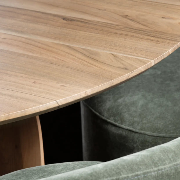 Crestview Collection Braxton Stained Natural Dining Table