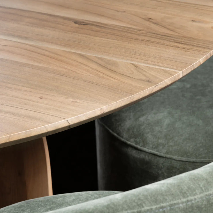 Crestview Collection Braxton Stained Natural Dining Table