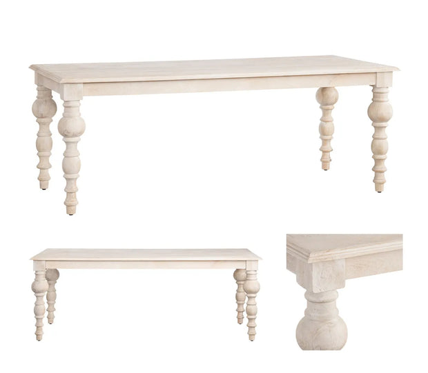 Crestview Collection Harvest Light Mango Wood Dining Table
