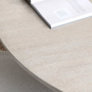 Crestview Collection Willow Round Creamwash Wood Dining Table