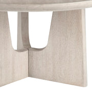 Crestview Collection Willow Round Creamwash Wood Dining Table