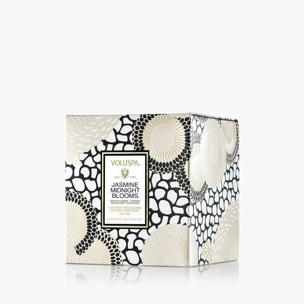 Voluspa Jasmine Midnight Blooms Classic Candle ~ 9oz