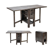 Crestview Collection Barnwell Dark- Brown Finish Wood Dining Table
