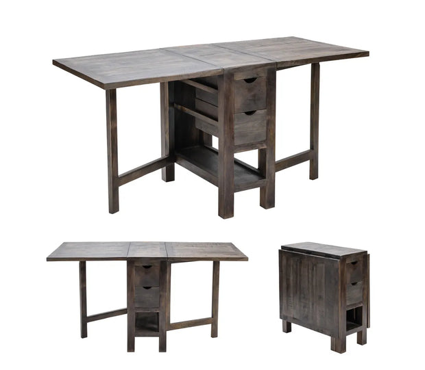 Crestview Collection Barnwell Dark- Brown Finish Wood Dining Table