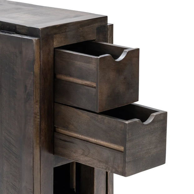 Crestview Collection Barnwell Dark- Brown Finish Wood Dining Table
