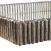 Uttermost Talmage Silver Leaf Mirrored Contemporary Tray