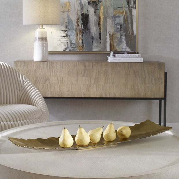 Uttermost Camilla Textured Gold Tray