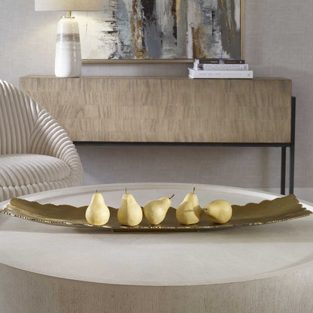 Uttermost Camilla Textured Gold Tray