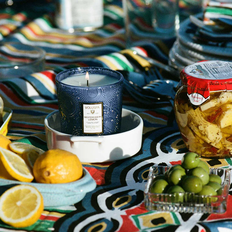 Voluspa Mediterranean Lemon Classic Candle ~ 9oz