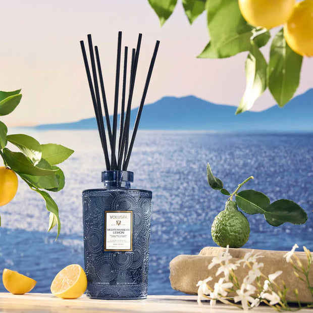 Voluspa Mediterranean Lemon Luxe Reed Diffuser