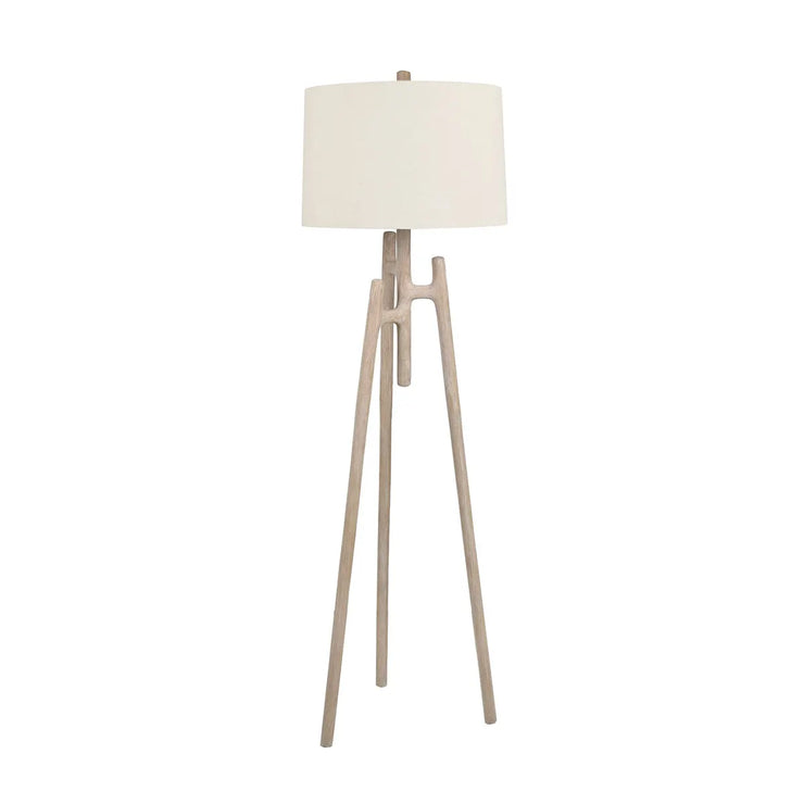 Crestview Collection Tatum Floor Lamp With Linen Shade
