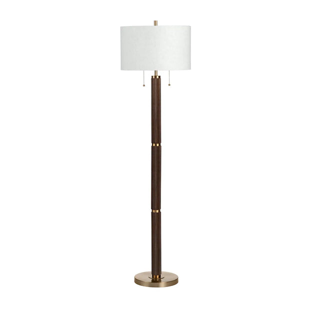 Crestview Collection Arlo Fluted Wood Floor Lamp
