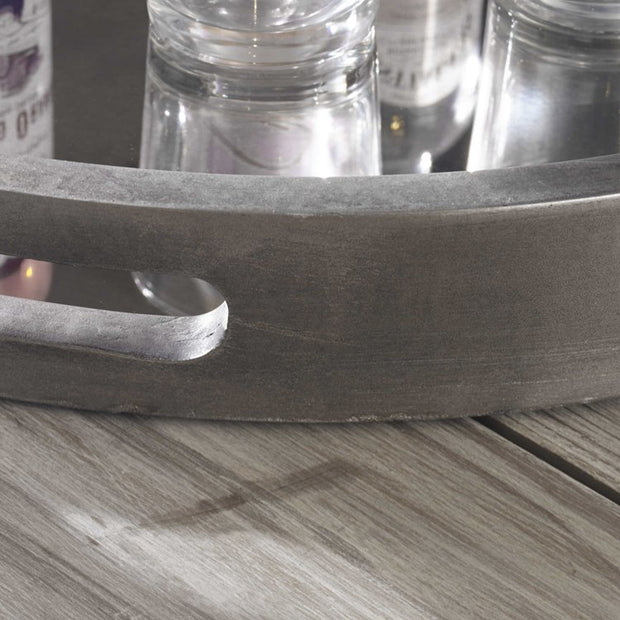 Uttermost Bechet Antiqued Silver and Mirrored Tray