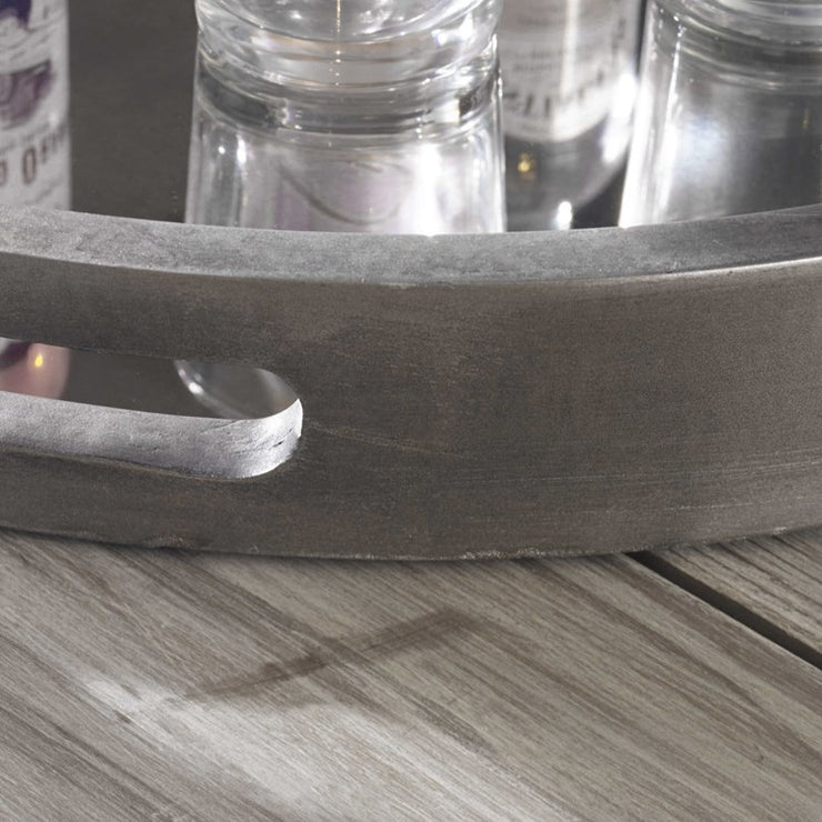 Uttermost Bechet Antiqued Silver and Mirrored Tray