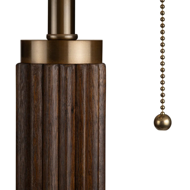 Crestview Collection Arlo Fluted Wood Floor Lamp
