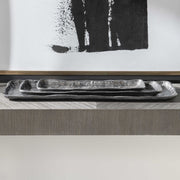 Uttermost Artisan Textured Antiqued Nickel Set of 3 Trays