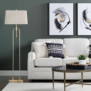 Crestview Collection Salinas Luxury Gold Floor Lamp