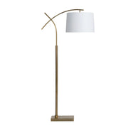 Crestview Collection Alto Floor Lamp With White Linen Shade