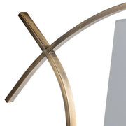 Crestview Collection Alto Floor Lamp With White Linen Shade