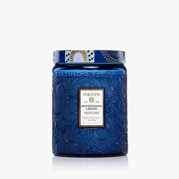 Voluspa Mediterranean Lemon Large Jar Candle ~ 18oz