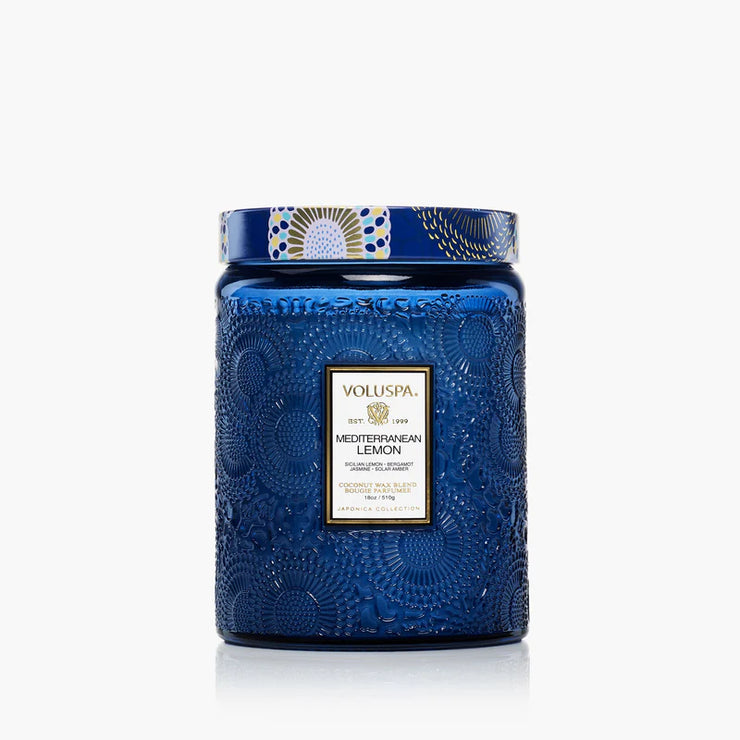 Voluspa Mediterranean Lemon Large Jar Candle ~ 18oz