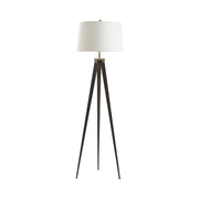 Crestview Collection Lennon Tripod Leg Brushed Bronze Finish Floor Lamp