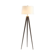 Crestview Collection Lennon Tripod Leg Brushed Bronze Finish Floor Lamp