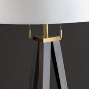 Crestview Collection Lennon Tripod Leg Brushed Bronze Finish Floor Lamp