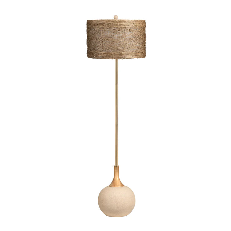 Crestview Collection Kenya Natural Wood Floor Lamp