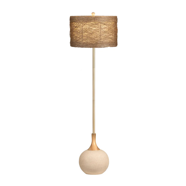 Crestview Collection Kenya Natural Wood Floor Lamp